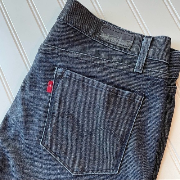 Levi’s Jeans Capital E SWANK Blue Black Size 29 Low Slim Boot Tall Y2K - Picture 5 of 12
